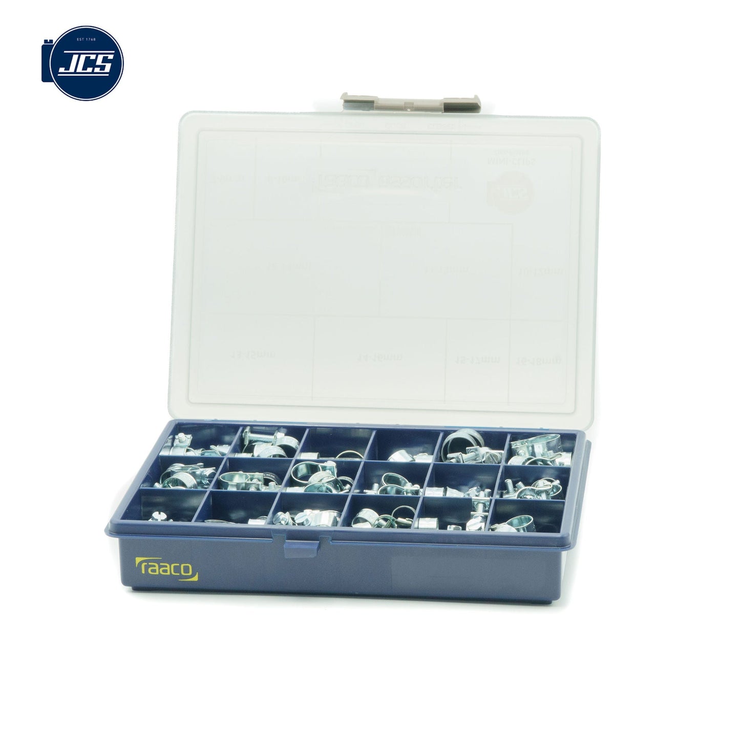 JCS Mini-Clip Assortment Box | Zinc Plated W1 | MCZAB1 | 157 pcs MCZAB1 - HCL Clamping USA - Image 2