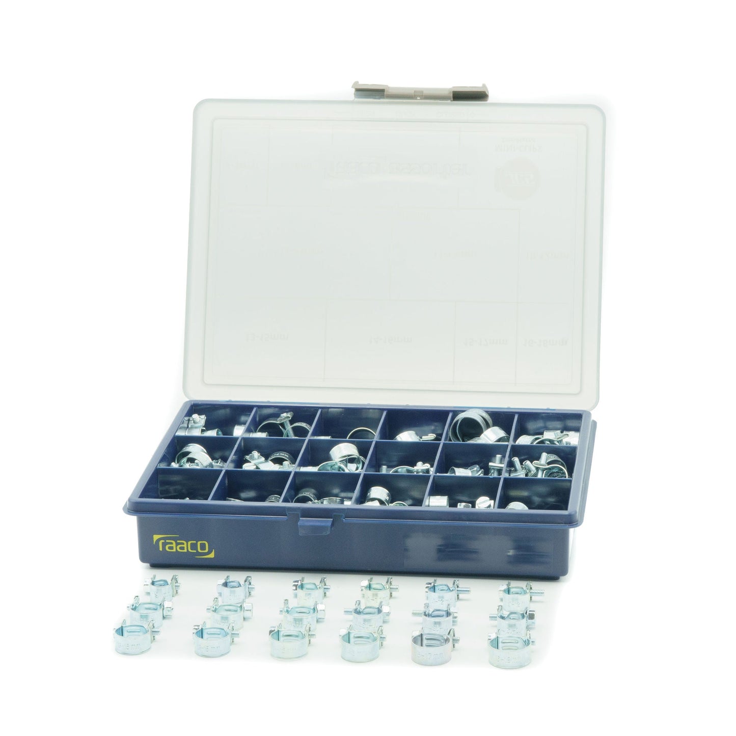 JCS Mini-Clip Assortment Box | Zinc Plated W1 | MCZAB1 | 157 pcs MCZAB1 - HCL Clamping USA - Image 1