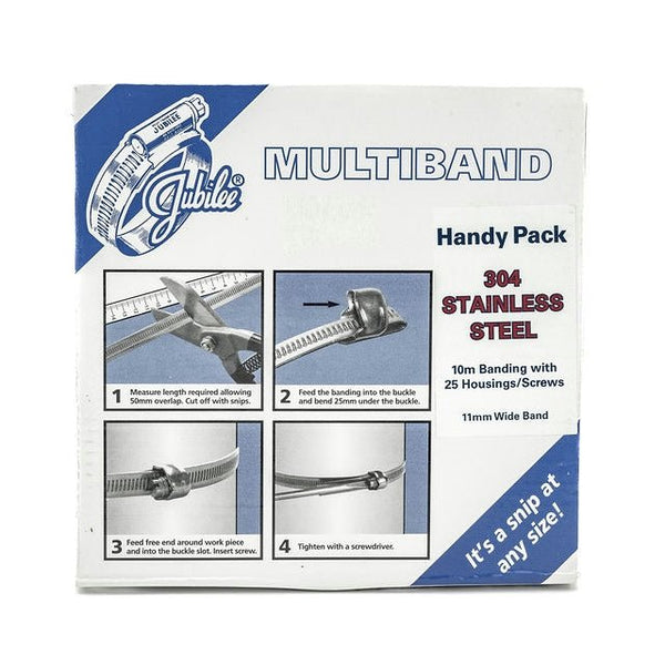 Jubilee Multiband Handy Pack - 304SS - 10m Reel - HCL Clamping USA- JUB-MB-HP-W4