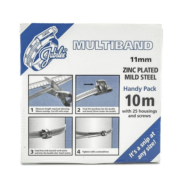 Jubilee Multiband Handy Pack - ZincPlated - 10m Reel - HCL Clamping USA- JUB-MB-HP-W1