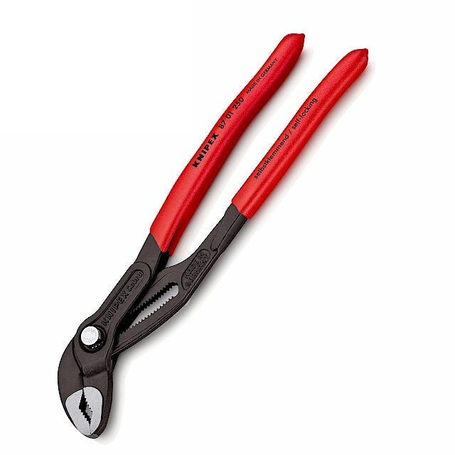 KNIPEX Cobra® Water Pump Pliers - for Herbie Clips- Length 250 mm Range 46mm - HCL Clamping USA- MT-KX-PL-250