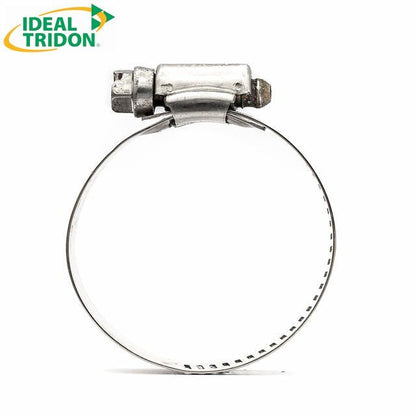 1/2" Perforated Ideal Tridon Hy-Gear 67-6 Worm Gear Hose Clamp: Full 316SS Marine-Grade