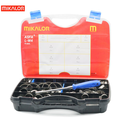 Mikalor ASFA-L Worm Drive Assortment Box | AISI 304 Stainless Steel W4 | 110pcs 3503221 - HCL Clamping USA - Image 2