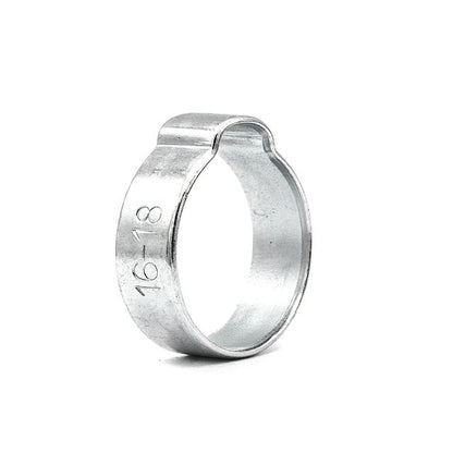 Mikalor Galvanized Single Pinch (Ear) Clamps - Cost-Effective Hose Connections 9/32-23/64in (7.0-9.0mm) - HCL Clamping USA - Image 1