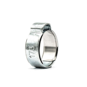 Mikalor Galvanized Single Pinch (Ear) Clamps with Inner Ring