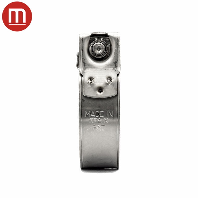 Mikalor Heavy Duty Bolt & Barrel Hose Clamp SUPRA - 316 Stainless Steel Band and Bolt (Marine) 11/16-3/4in (17-19mm) - HCL Clamping USA - Image 3