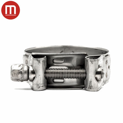 Mikalor Heavy Duty Bolt & Barrel Hose Clamp SUPRA - 316 Stainless Steel Band and Bolt (Marine) 11/16-3/4in (17-19mm) - HCL Clamping USA - Image 4