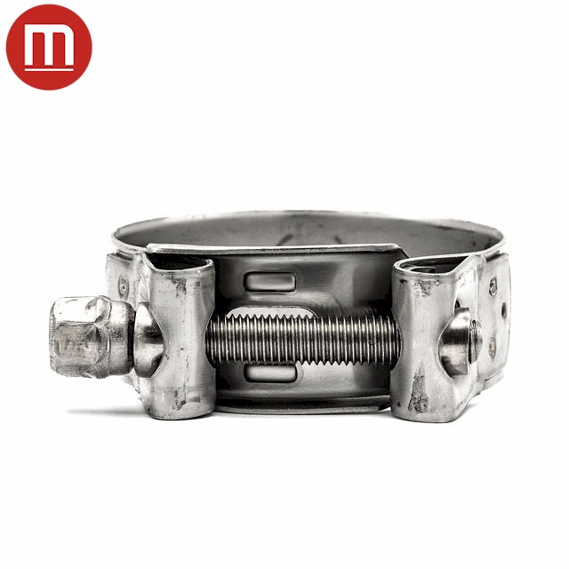 Mikalor Heavy Duty Bolt & Barrel Hose Clamp SUPRA - 316 Stainless Steel Band and Bolt (Marine) 11/16-3/4in (17-19mm) - HCL Clamping USA - Image 4