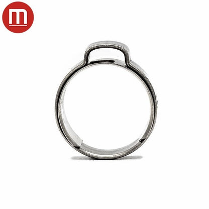 Single Ear Hose Clip - 15-17.3mm - 304SS - Inner Ring - HCL Clamping USA- SEC-IR-15.0-W4