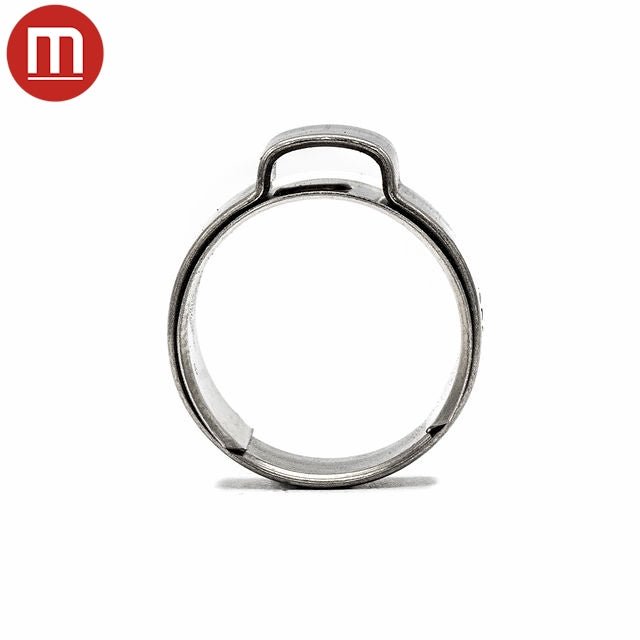 Single Ear Hose Clip - 16-18.3mm - 304SS - Inner Ring - HCL Clamping USA- SEC-IR-16.0-W4