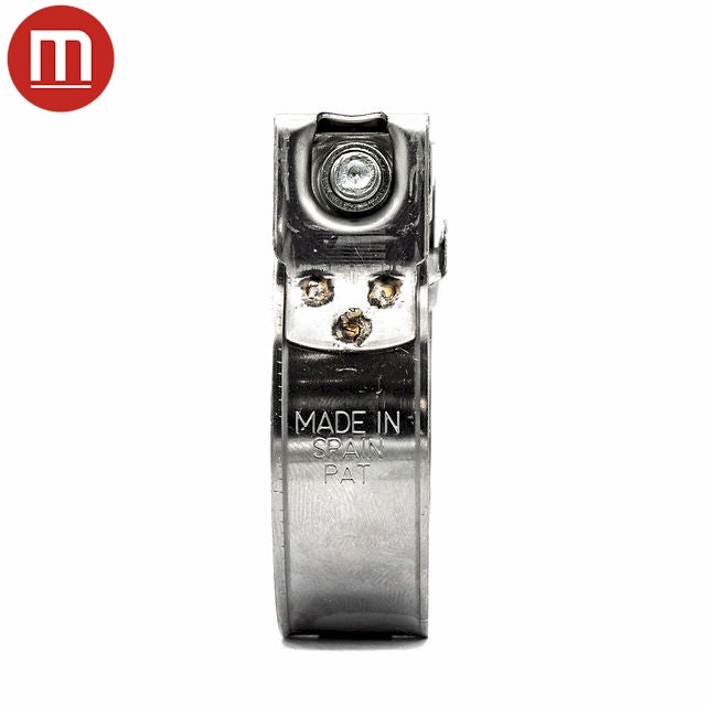 Mikalor SUPRA Heavy-Duty Bolt & Barrel Hose Clamp / Clip - 430SS Band, Galvanised Bolt 11/16-3/4in (17-19mm) - HCL Clamping USA - Image 3