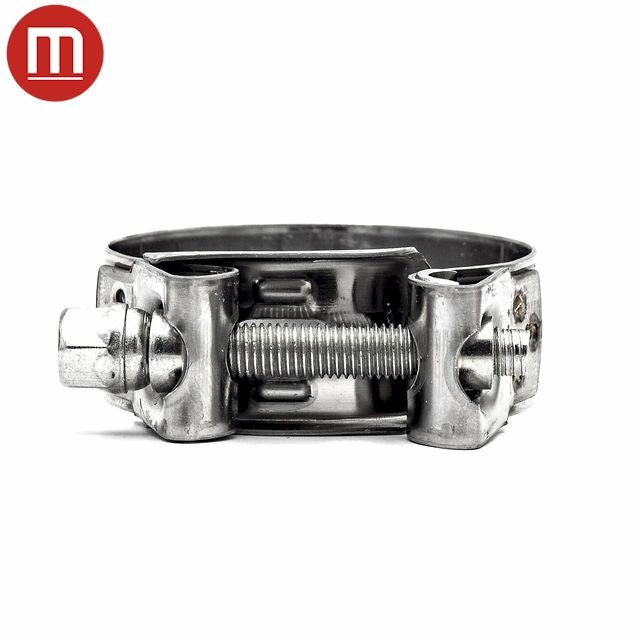 Mikalor SUPRA Heavy-Duty Bolt Clamp | 430SS Band, Galvanised Bolt