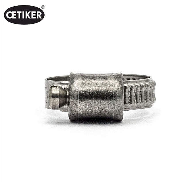 3/16" Embossed Oetiker Mini Worm Gear Hose Clamp: 304SS Band & Screw