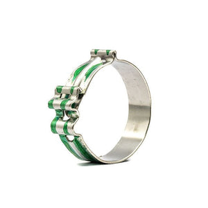 Norma Snap Fit Low Profile COBRA Hose Clamp with Spring for Constant Tension - 304 Stainless Steel