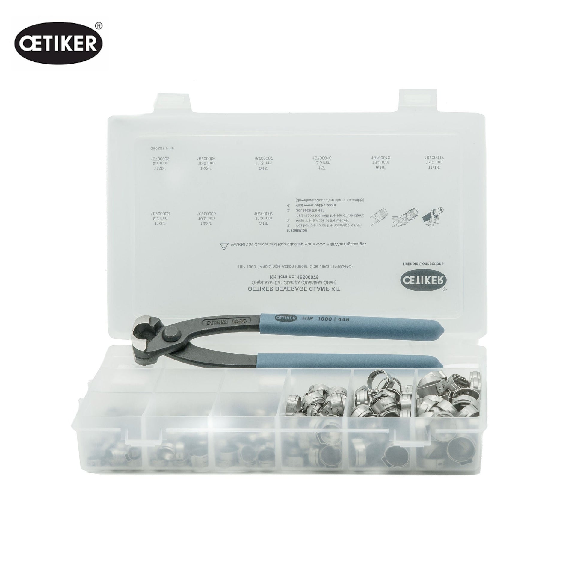 Oetiker Beverage Stepless Ear Hose Clamp Kit - 301 pcs 18500075 - HCL Clamping USA - Image 3