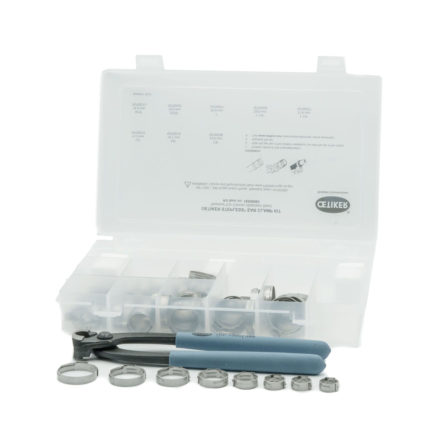 Oetiker Stepless Ear Hose Clamp Kit - 81 pcs 18500060 - HCL Clamping USA - Image 1