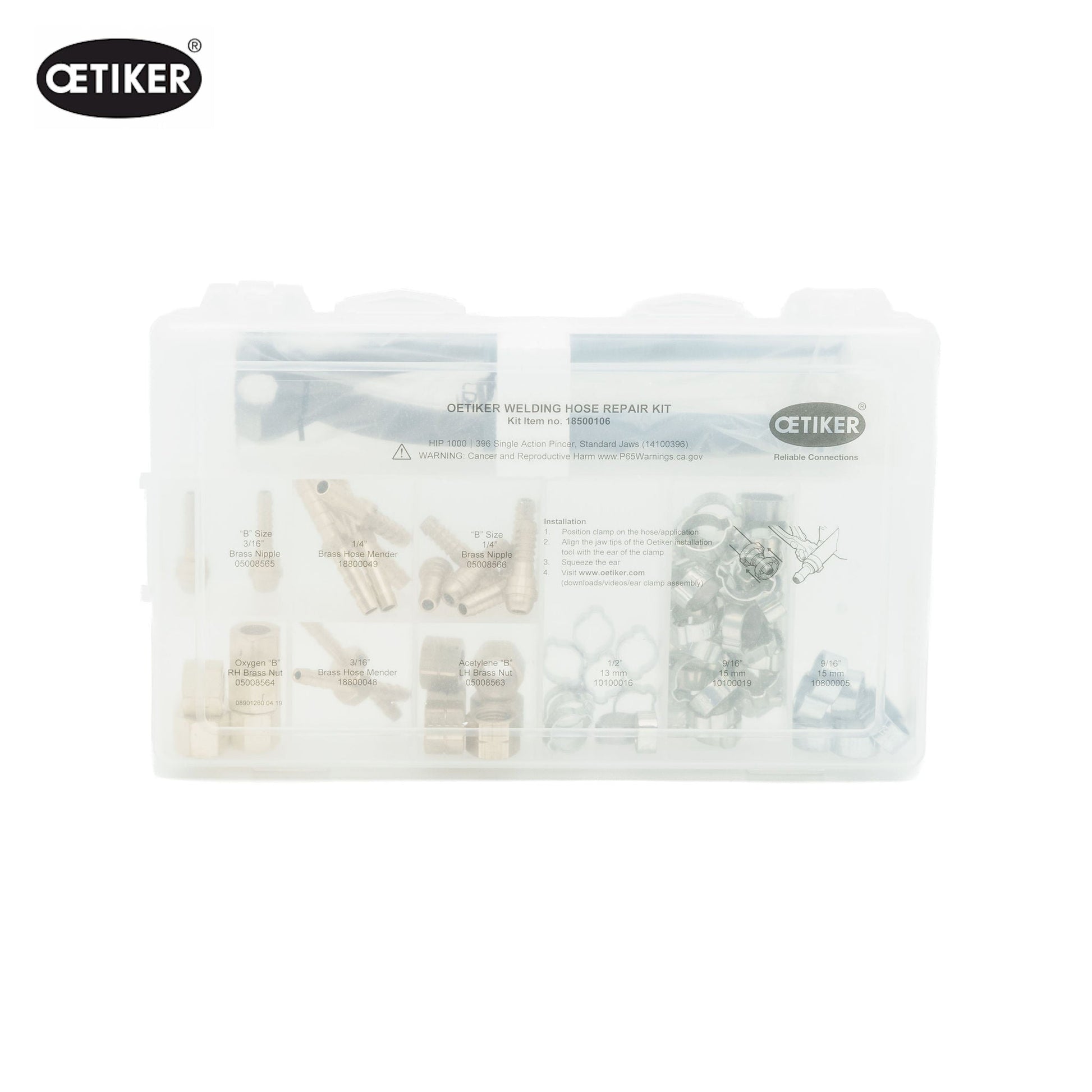 Oetiker Welding Hose Repair Kit - 81 pcs 18500106 - HCL Clamping USA - Image 3