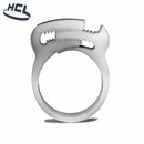 Plastic Hose Clamp - Herbie Clip - 14.9-17.4mm - Natural - PA66 - HCL Clamping USA- HC-F-PA66-N