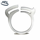 Plastic Hose Clamp - Herbie Clip - 40.7-44.3mm - Natural - PA66 - HCL Clamping USA- HC-S-PA66-N