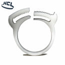 Plastic Hose Clamp - Herbie Clip - 54.8-59.4.mm - Natural - PA66 - HCL Clamping USA- HC-X-PA66-N