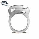 Plastic Hose Clamp - Herbie Clip - 54.8-59.4.mm - Natural - PA66 - HCL Clamping USA- HC-X-PA66-N