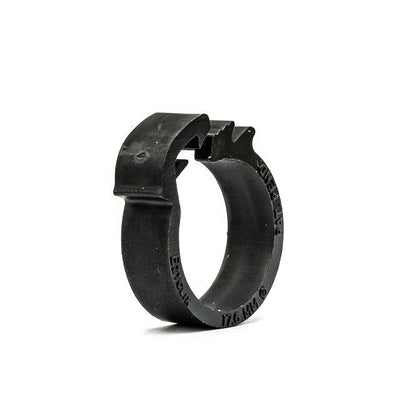 Plastic Hose Clip - Ezyclik - 23.6mm Black - PA66 - HCL Clamping USA- EZY-P-23.6-PA66-BK