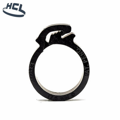 Plastic Hose Clip - Ezyclik - 23.6mm Black - PA66 - HCL Clamping USA- EZY-P-23.6-PA66-BK