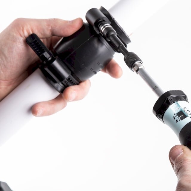 1/2" Ezyclamp PA66 Plastic Worm Drive Hex Screw Hose Clamp -  Black Polymer