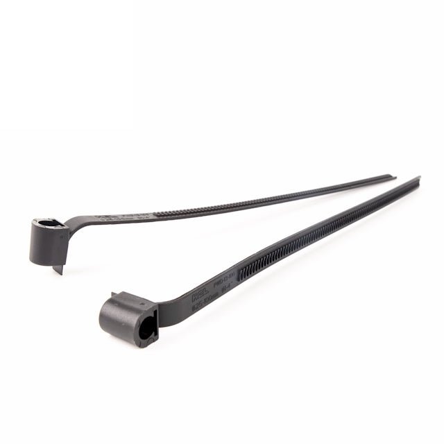 1/2" Ezyclamp PA66 Plastic Worm Drive Hex Screw Hose Clamp -  Black Polymer