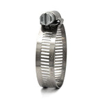 9/16" Collared Ideal Tridon Combo Hex Worm Gear Hose Clamp - 201 Stainless Steel with Deep Slotted Screw