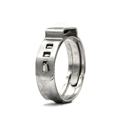Single Ear Hose Clamp - Zero Leak - 9.8-12.3mm - 304SS - HCL Clamping USA- ZLEC-12.3-W4
