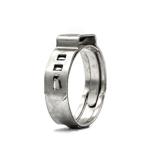 Single Ear Hose Clamp - Zero Leak - 9.8-12.3mm - 304SS - HCL Clamping USA- ZLEC-12.3-W4