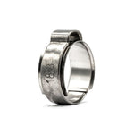 Mikalor Single Ear Hose Clamp with Inner Ring, 304 Stainless Steel