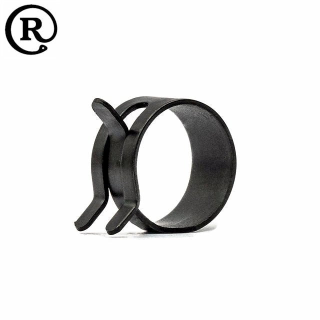 Rotor Clip Light Duty Spring Band Steel Hose Clamp / Clip - Black