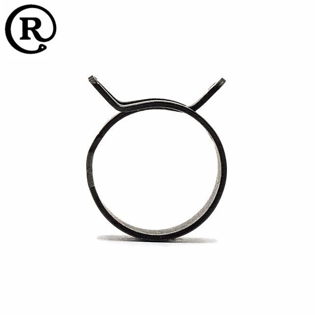 Rotor Clip Light Duty Spring Band Steel Hose Clamp / Clip - Black