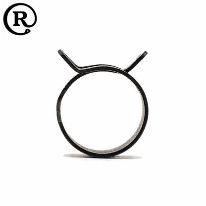 Rotor Clip Light Duty Spring Band Steel Hose Clamp / Clip - Black