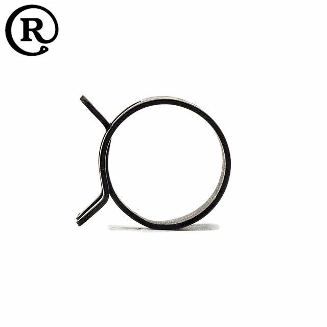 Rotor Clip Light Duty Spring Band Steel Hose Clamp / Clip - Black