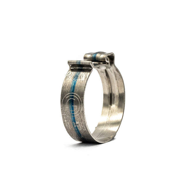 Tridon Snap Fit Low Profile Metal Hose Clamp - 304 Stainless Steel for Tight Spaces 21/64-3/8in (8.5-9.5mm) - HCL Clamping USA - Image 1