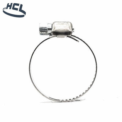 Worm Gear Hose Clamp - 301SS/ZP Dia: 0.24-0.63" / 6-16 mm - CLEARANCE - HCL Clamping USA- WD-PERF-8-16-W2