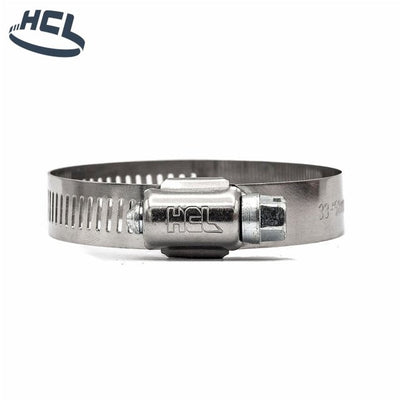 Worm Gear Hose Clamp - 301SS/ZP Dia: 0.55-1.06" / 14-27mm - CLEARANCE - HCL Clamping USA- WD-PERF-13-27-W2