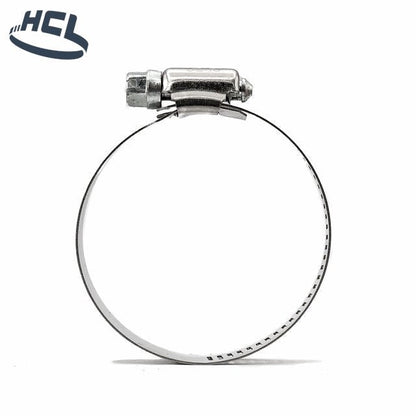Worm Gear Hose Clamp - 301SS/ZP Dia: 5.12-6.02" / 130-153mm - CLEARANCE - HCL Clamping USA- WD-PERF-13-153-W2