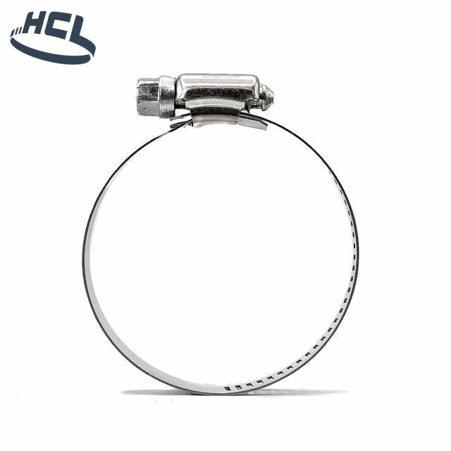 Worm Gear Hose Clamp - 301SS/ZP Dia: 5.12-6.02" / 130-153mm - CLEARANCE - HCL Clamping USA- WD-PERF-13-153-W2