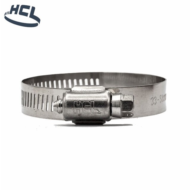 Worm Gear Hose Clamp - 304SS Dia: 4.06-5.00" / 103-127mm - CLEARANCE - HCL Clamping USA- WD-PERF-13-127-W4