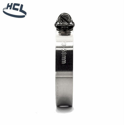 Worm Gear Hose Clamp - 304SS Dia: 6.14-7.01" / 156-178mm - CLEARANCE - HCL Clamping USA- WD-PERF-13-178-W4