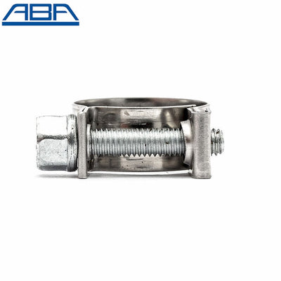 11mm - 0.43in - ABA Mini Hose Clamp W4 304SS