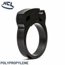 14.9-17.4mm - 0.58-0.68in - Plastic Hose Clamp - Herbie Clip - Black - PP